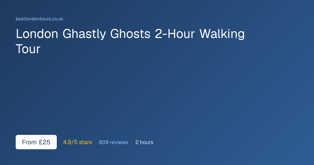 London Ghost Tour 2026 | Haunted Walking Tour at Night | Best London Tours